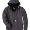 Vest Carhartt Men Wind Fighter Hooded Sweatshirt Carbon Heather