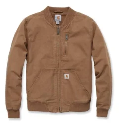 Jas Carhartt Women Crawford Bomber Jacket Brown