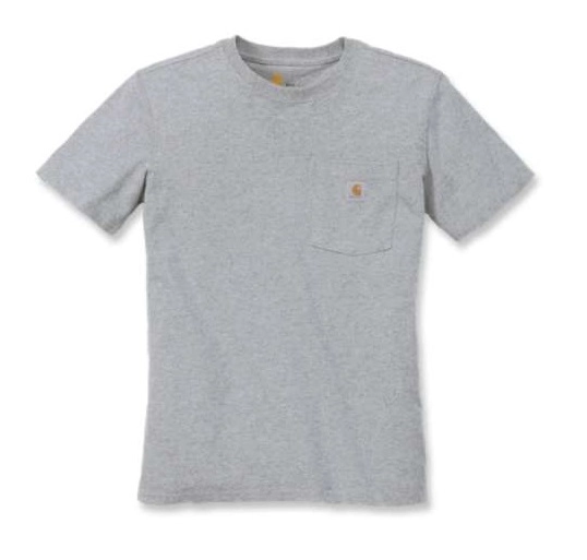 T-Shirt Carhartt Women Workwear Pocket S/S T-Shirt Heather Grey 1 T-Shirt Carhartt Women Workwear Pocket S/S T-Shirt Heather Grey