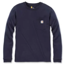 T-Shirt Carhartt Women Workwear Pocket L/S T-Shirt Navy