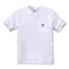 T-Shirt Carhartt Men Workwear Pocket S/S White