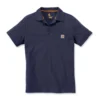 Polo Carhartt Men Force Cotton Delmont Pocket Navy