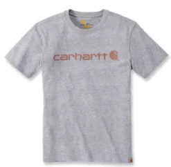 T-Shirt Carhartt Women Wk195 Workwear Logo Graphic S/S Heather Grey
