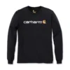 T-Shirt Carhartt Men Core Logo L/S Black