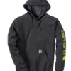 Trui Carhartt Men Sleeve Logo Hooded Sweatshirt Carbon Heather