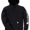 Trui Carhartt Men Sleeve Logo Hooded Sweatshirt Black
