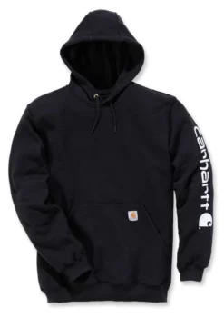 Trui Carhartt Men Sleeve Logo Hooded Sweatshirt Black