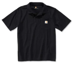 Polo Carhartt Men Work Pocket S/S Black