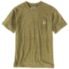 T-Shirt Carhartt Men K87 Pocket S/S True Olive Snow Heather