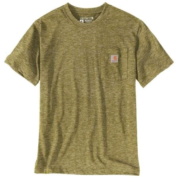 T-Shirt Carhartt Men K87 Pocket S/S True Olive Snow Heather