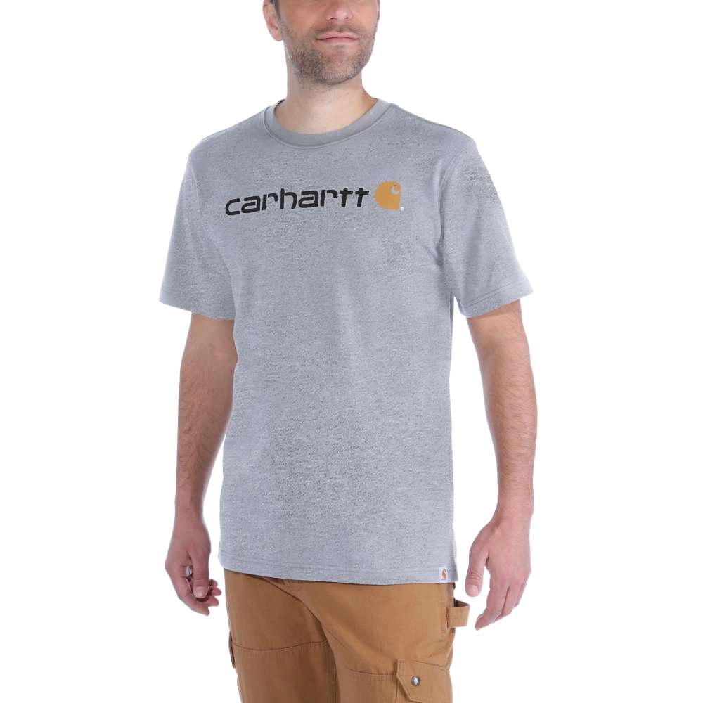 T-Shirt Carhartt Men Core Logo S/S Heather Grey 2 T-Shirt Carhartt Men Core Logo S/S Heather Grey - Afbeelding 2