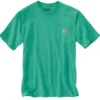 T-Shirt Carhartt Men K87 Pocket Sea Green Heather