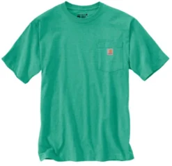 T-Shirt Carhartt Men K87 Pocket Sea Green Heather