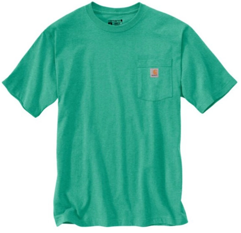 T-Shirt Carhartt Men K87 Pocket Sea Green Heather 1 T-Shirt Carhartt Men K87 Pocket Sea Green Heather