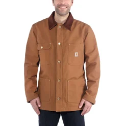 Jas Carhartt Men Firm Duck Chore Coat Carhartt Brown -Carhartt Werkout Verkoopwinkel 3 EU 103825 BRN