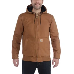 Jas Carhartt Men Duck Active Jacket Carhartt Brown -Carhartt Werkout Verkoopwinkel 3 EU 104050 BRN