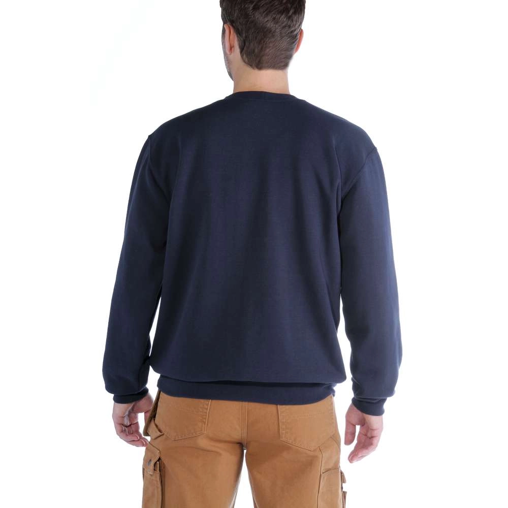 Trui Carhartt Men Midweight Crewneck Sweatshirt New Navy 3 Trui Carhartt Men Midweight Crewneck Sweatshirt New Navy - Afbeelding 3