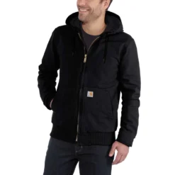 Jas Carhartt Men Duck Active Jacket Black -Carhartt Werkout Verkoopwinkel 4 EU 104050 BLK AVL
