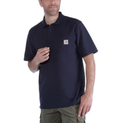 Polo Carhartt Men Work Pocket S/S Navy -Carhartt Werkout Verkoopwinkel 4 EU K570 NVY M