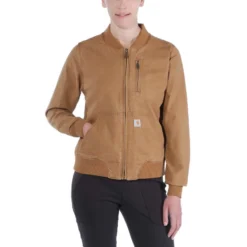 Jas Carhartt Women Crawford Bomber Jacket Brown -Carhartt Werkout Verkoopwinkel 5 EU 102524 211 M