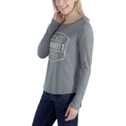T-Shirt Carhartt Women Graphic L/S Balsam Green -Carhartt Werkout Verkoopwinkel 5 EU 103929 G02 AVL