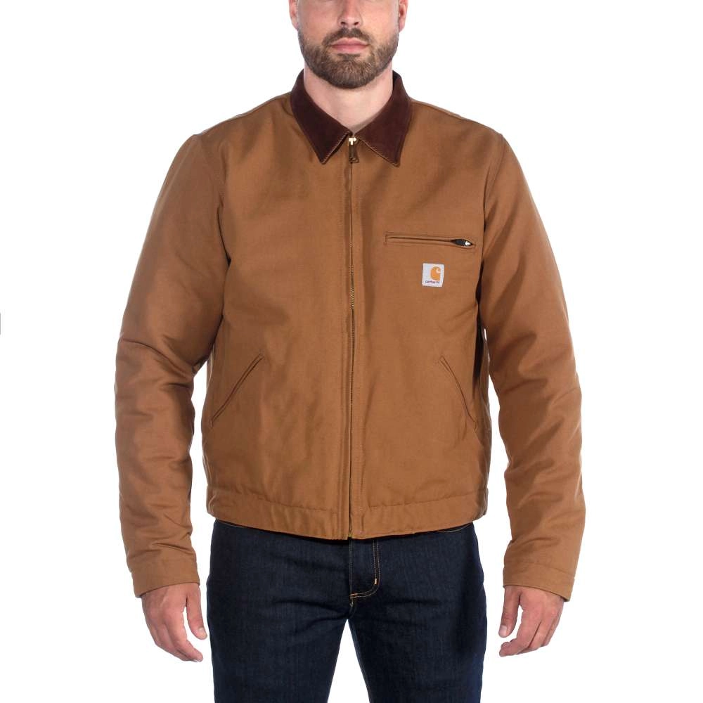 Jas Carhartt Men Duck Detroit Jacket Carhartt Brown 8 Jas Carhartt Men Duck Detroit Jacket Carhartt Brown - Afbeelding 8