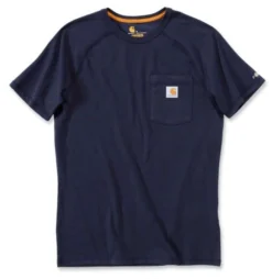 T-Shirt Carhartt Men Force Cotton T-Shirt S/S Navy