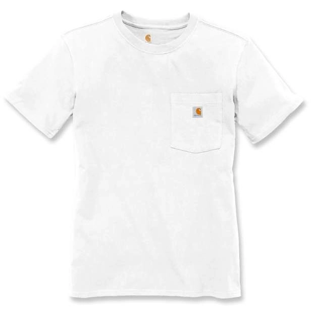 T-Shirt Carhartt Women Workwear Pocket S/S T-shirt White 1 T-Shirt Carhartt Women Workwear Pocket S/S T-shirt White