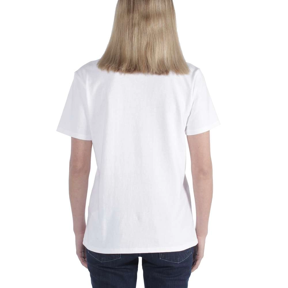 T-Shirt Carhartt Women Workwear Pocket S/S T-shirt White 2 T-Shirt Carhartt Women Workwear Pocket S/S T-shirt White - Afbeelding 2