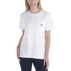 T-Shirt Carhartt Women Workwear Pocket S/S T-shirt White 6 T-Shirt Carhartt Women Workwear Pocket S/S T-shirt White -Carhartt Werkout Verkoopwinkel EU 103067 100 AVF