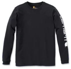 Shirt Carhartt Women Workwear Logo L/S Black