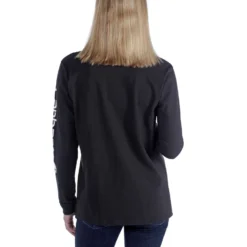 Shirt Carhartt Women Workwear Logo L/S Black -Carhartt Werkout Verkoopwinkel EU 103401 001 AVB
