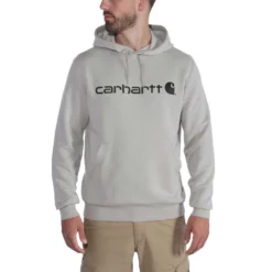 Trui Carhartt Men Delmont Graphic Hooded Sweatshirt Asphalt Heather -Carhartt Werkout Verkoopwinkel EU 103873 058 c