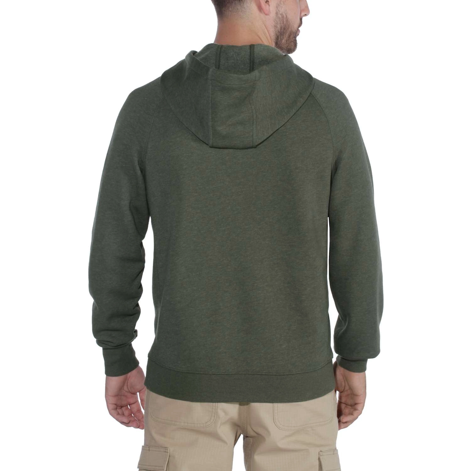 Trui Carhartt Men Delmont Graphic Hooded Sweatshirt Moss Heather 2 Trui Carhartt Men Delmont Graphic Hooded Sweatshirt Moss Heather - Afbeelding 2