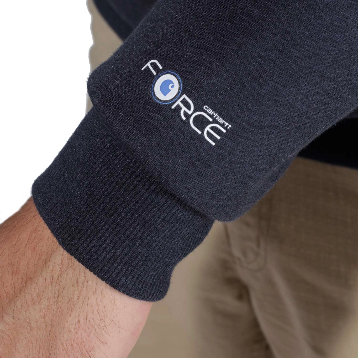 Trui Carhartt Men Delmont Graphic Hooded Sweatshirt Navy Heather 2 Trui Carhartt Men Delmont Graphic Hooded Sweatshirt Navy Heather - Afbeelding 2