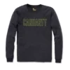 Shirt Carhartt Men Block Logo L/S Carbon Heather
