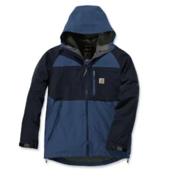 Jas Carhartt Men Force Hooded Jacket Dark Blue Navy