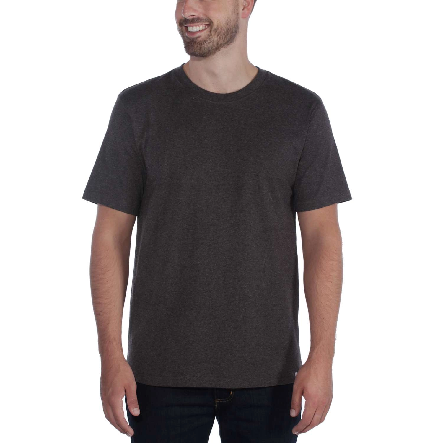 T-Shirt Carhartt Men Workwear Non-Pocket S/S Carbon Heather 2 T-Shirt Carhartt Men Workwear Non-Pocket S/S Carbon Heather - Afbeelding 2