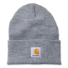 Muts Carhartt Men Acrylic Watch Hat Heather Grey