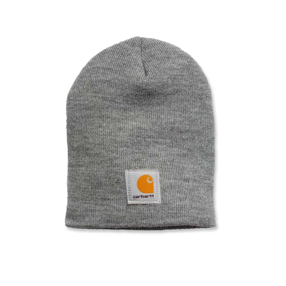 Muts Carhartt Men Acrylic Knit Hat Heather Grey 1 Muts Carhartt Men Acrylic Knit Hat Heather Grey