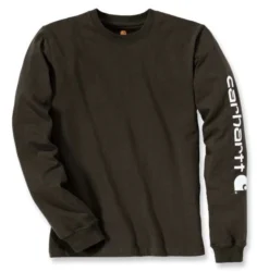 Shirt Carhartt Men Sleeve Logo L/S Peat