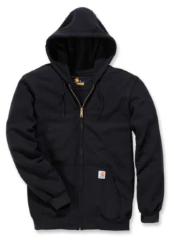 Vest Carhartt Men Zip Hooded Sweatshirt Black