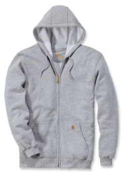 Vest Carhartt Men Zip Hooded Sweatshirt Heather Grey