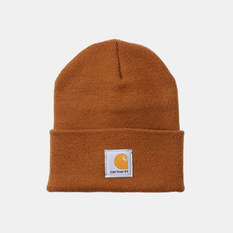 Muts Carhartt Men Acrylic Watch Hat Brown 2 Muts Carhartt Men Acrylic Watch Hat Brown - Afbeelding 2