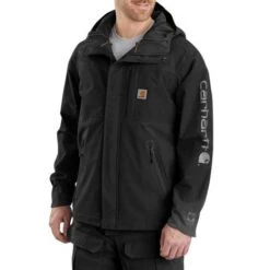 Carhartt Angler Zwart Regenjack Heren