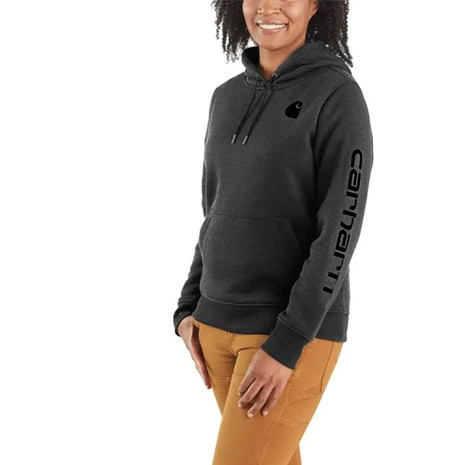 Carhartt Carhartt Clarksburg Logo Carbon Heather Sweatshirt Dames 3 Carhartt Carhartt Clarksburg Logo Carbon Heather Sweatshirt Dames - Afbeelding 3