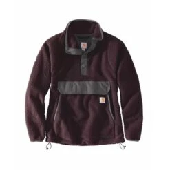 Carhartt Carhartt Fleece Blackberry Heather Pull Over Dames -Carhartt Werkout Verkoopwinkel carhartt carhartt fleece blackberry heather pull o 6