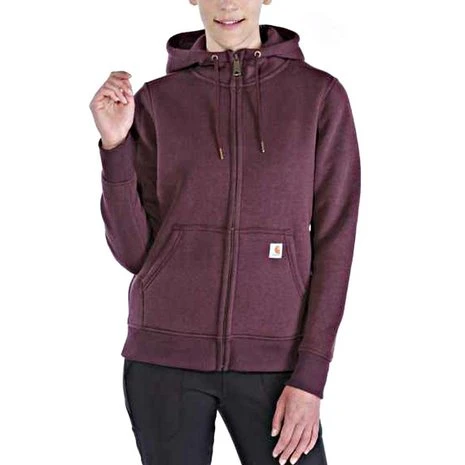 Carhartt Clarksburg Full Zip Hoodie Fudge Heather Dames 1 Carhartt Clarksburg Full Zip Hoodie Fudge Heather Dames