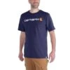 Carhartt Core Logo Navy T-Shirt Heren