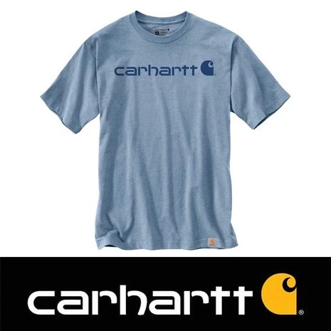 Carhartt Core Logo Neptune Dew Drop T-Shirt Heren 2 Carhartt Core Logo Neptune Dew Drop T-Shirt Heren - Afbeelding 2